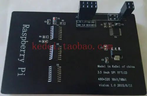 DYKB Raspberry Pi 3 5 дюймов TFT ЖК дисплей сенсорный Экран модуль SPI RGB Дисплей для PI3 PI2 /B + B