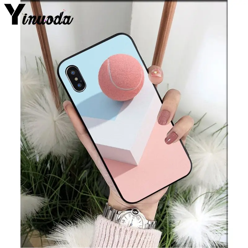A9 Yinuoda Теннисная ракетка Coque Shell чехол для телефона Apple iPhone 8 7 6 6S Plus X XS MAX 5 5S SE XR сотовые телефоны - Цвет: A9