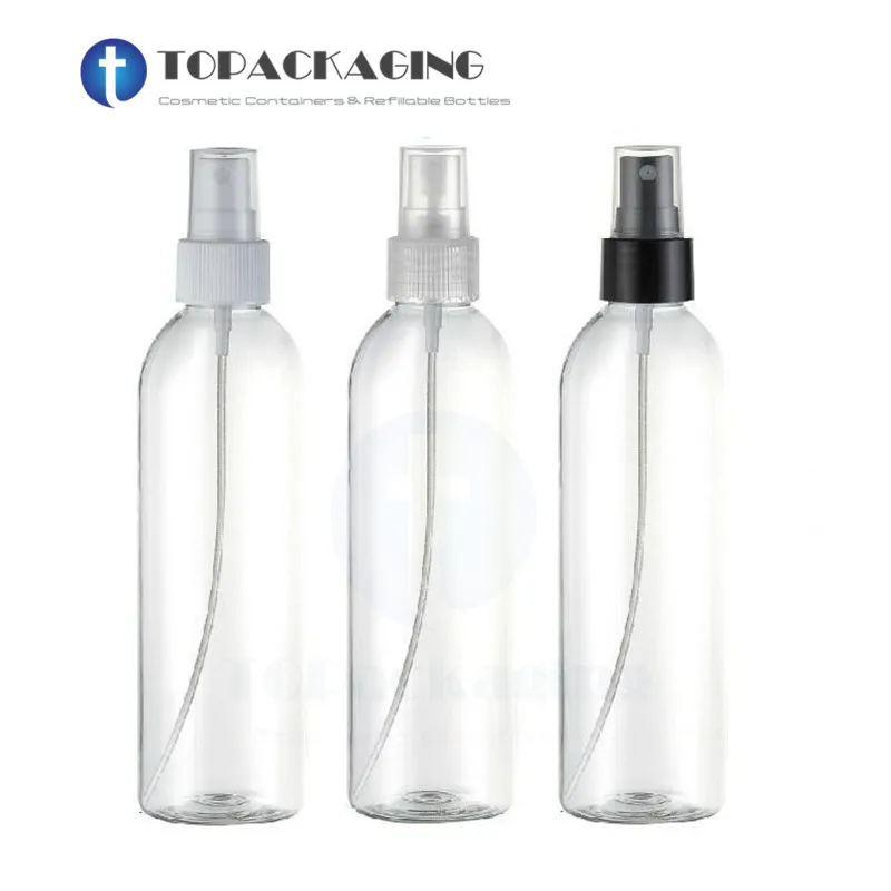 Прозрачный пластиковый флакон распылитель для парфюма 20*250 мл|transparent spray bottle|spray