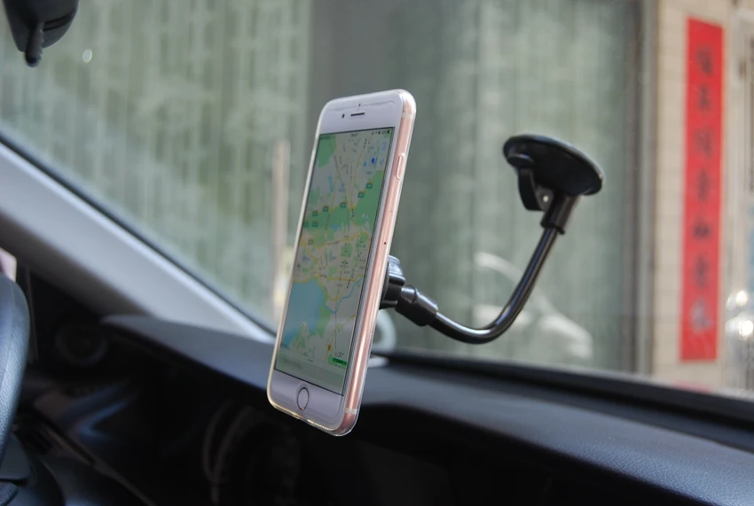 Magnetic Car Holder Windshield Magnet Car Phone Holder Flexible Tube Car Holder Easy One-hand Display Stand Mount Support