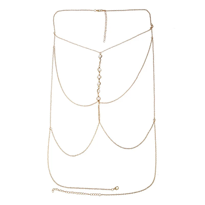 Женский бюстгальтер бикини винтажное ожерелье с цепочкой на талии|belly chain|waist belly