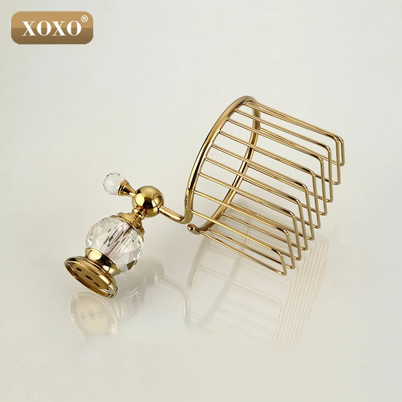 XOXO настенные аксессуары для ванной комнаты с золотыми кристаллами держатели