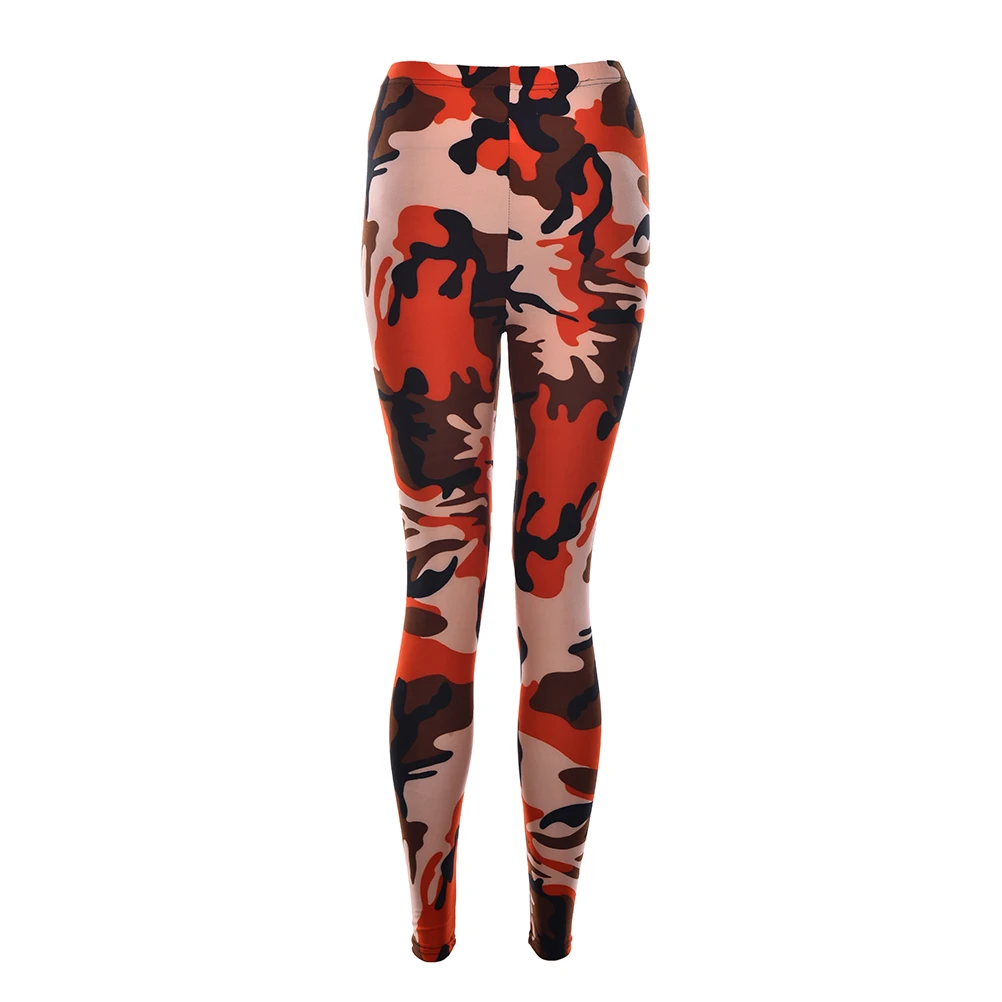 1 шт. Модные женские сексуальные камуфляжные Стрейчевые брюки армейские зеленые