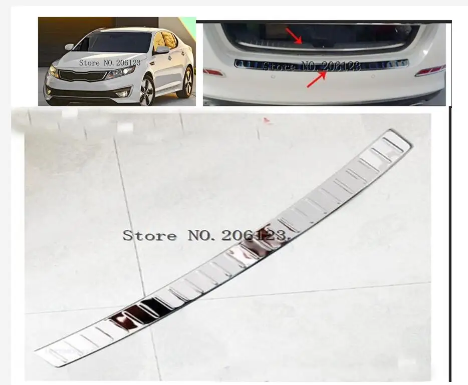 Высокое качество нержавеющая сталь Задний бампер протектор порога для KIA Optima/K5 2011 2012 2013