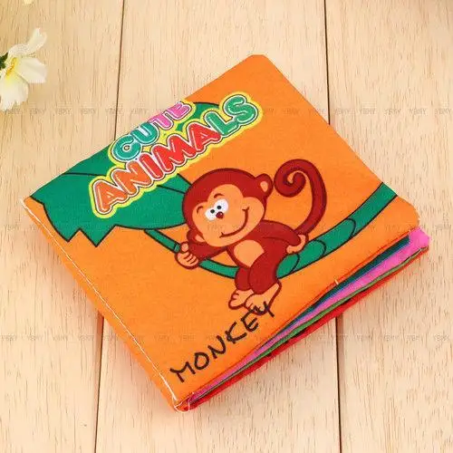 12 страниц мягкая ткань детские книжки для мальчиков и девочек звук шелеста