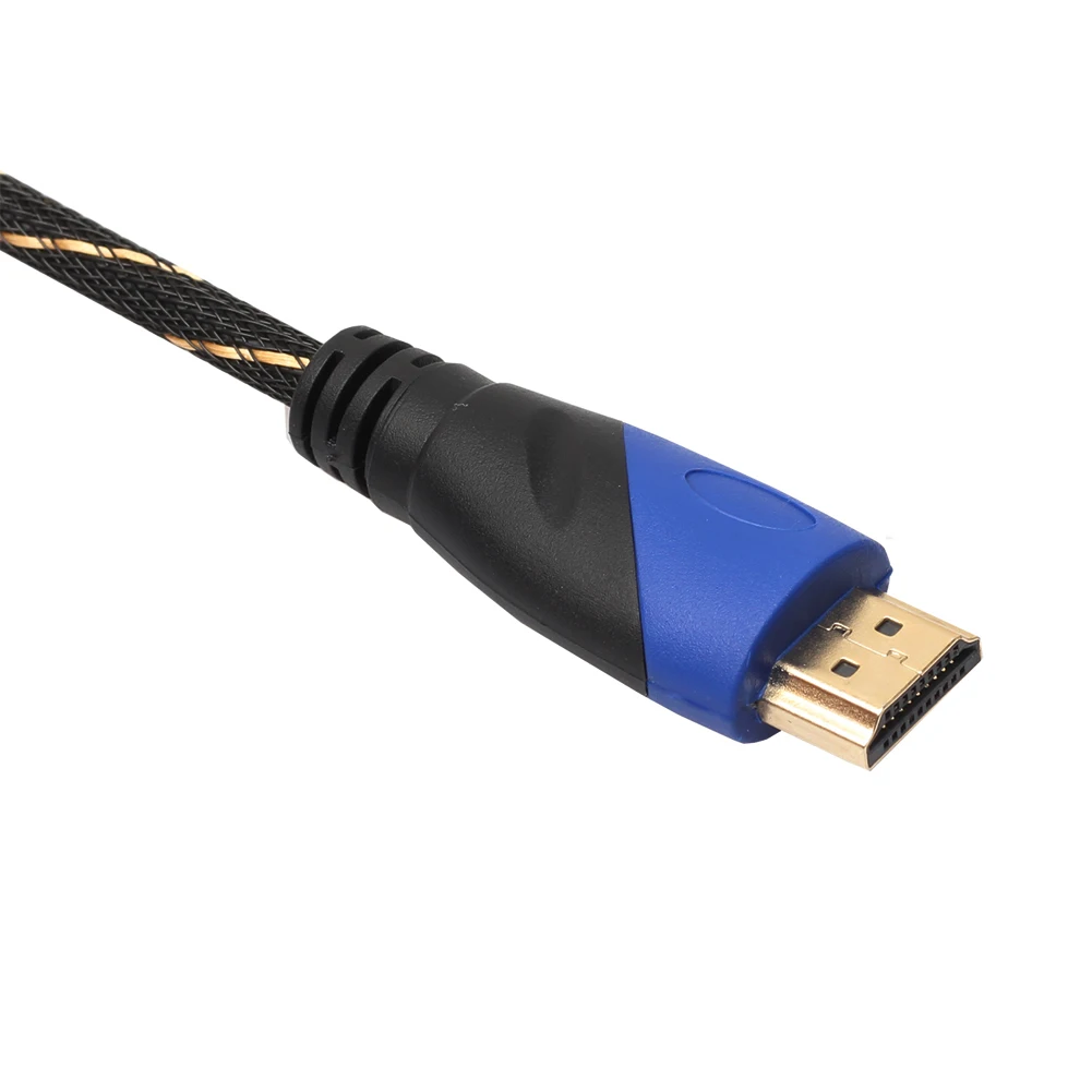 ALLOYSEED 10 м/15 м Новый Плетеный hdmi кабель Позолоченный соединитель V1.4 AV 1080 P HD 3D кабели