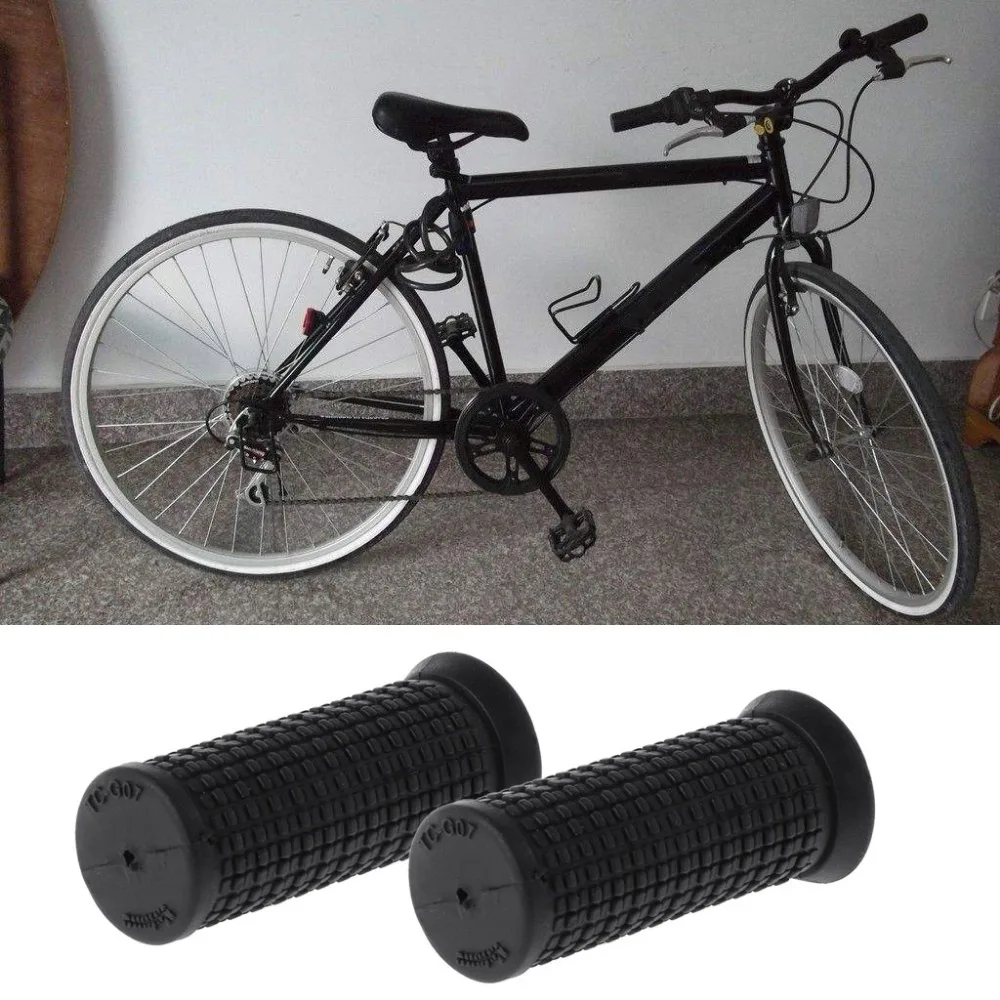 

2pcs Cycling Bicycle Grips Short Handle Rubber Non Slip Cycling Scooter MTB Bike Parts