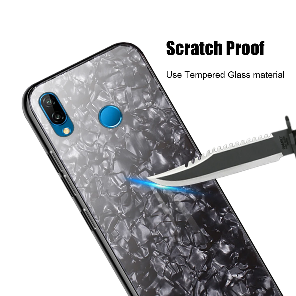 Чехол из закаленного стекла YIESOM для Huawei P20 Lite Pro мягкий силиконовый чехол ТПУ P20Lite