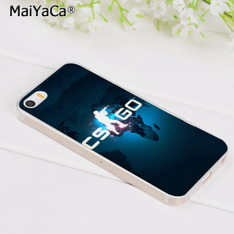 Чехол для телефона MaiYaCa cs go С Пистолетной игрой для iPhone 6S 6plus 7plus 8 8Plus X XS XR 5 5S 11pro max 11pro чехол