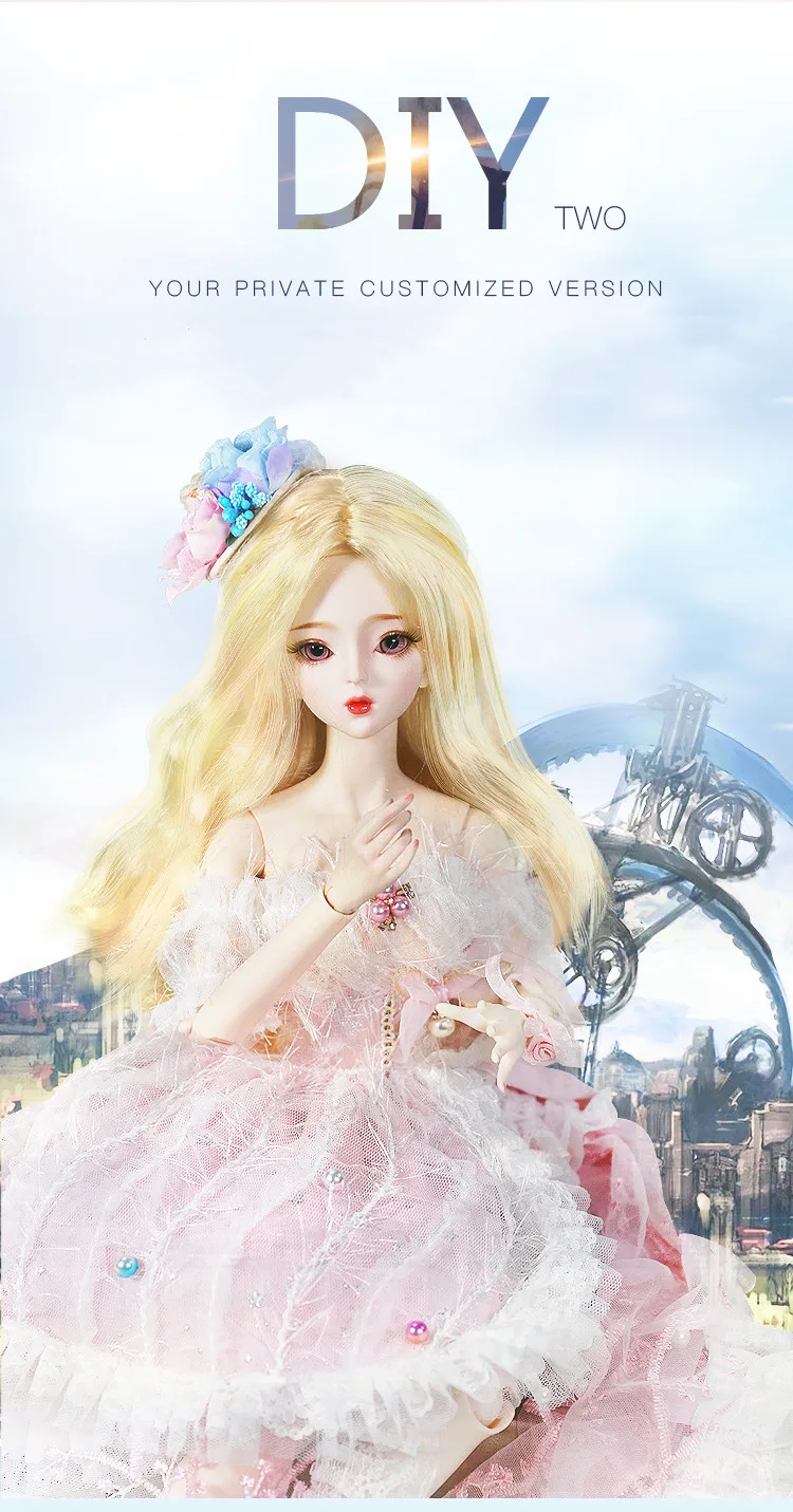 1/3 BJD кукла 62 см DF Заказная кукла шарнир тело ручная роспись макияж мечта фея AI YoSD MSD SD набор игрушка подарок DC лати