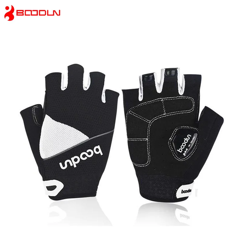 Спортивные велосипедные перчатки с открытыми пальцами сетчатые противоударные