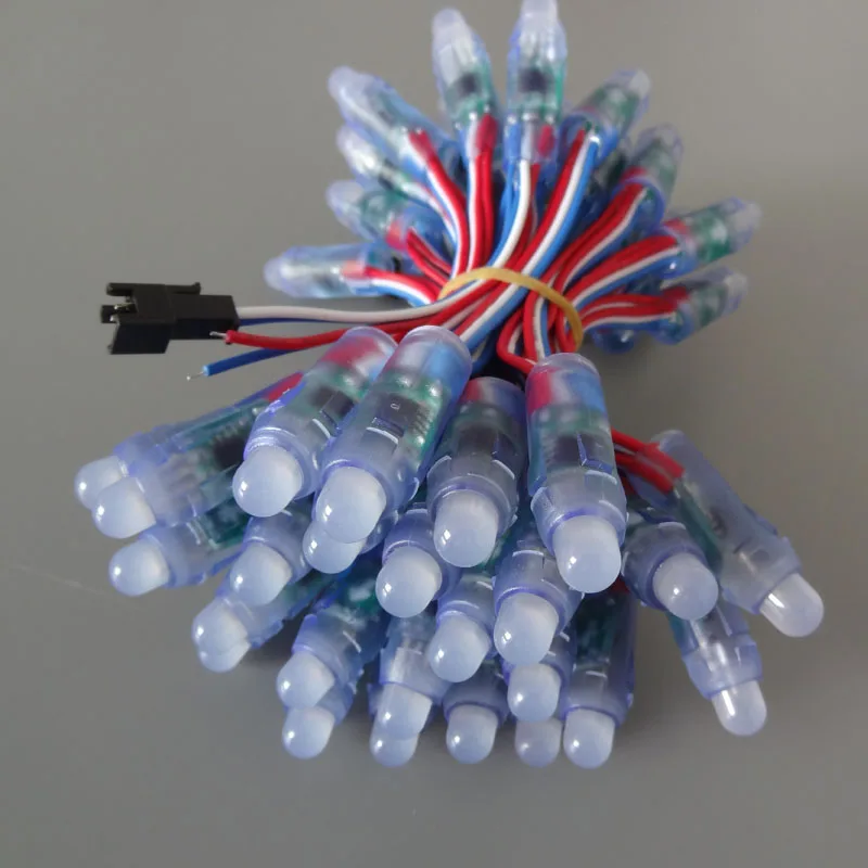 Цветной провод (20AWG) адресуемый DC5V 12 мм с отверстием WS2811 светодиодный смарт