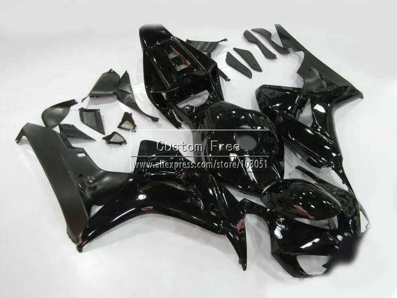 

Injection molding motorcycle road fairings parts for 2006 2007 CBR1000RR CBR 1000 RR 06 07 CBR 1000RR full black fairing kits