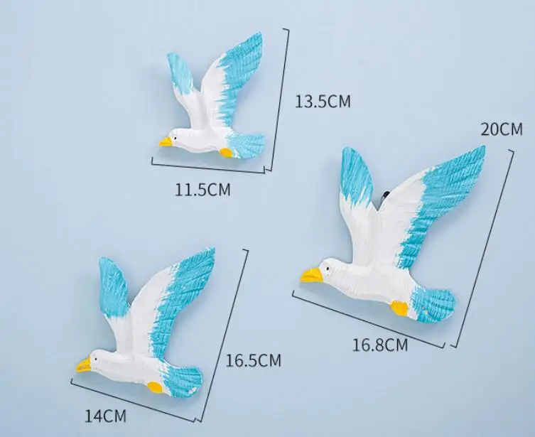 Средиземноморский стиль смола Чайка птица украшение дома морской океан