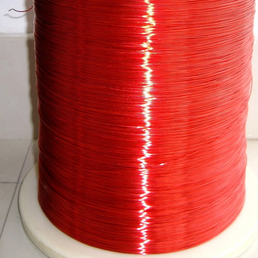 Красный Магнитный провод 0 8 мм эмалированный медный магнитная катушка обмотка 1