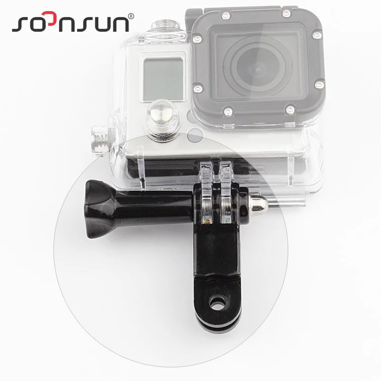 Поворотный кронштейн SOONSUN с 3 сторонним удлинителем 4 шт. винтами для GoPro Hero 7 6 5 SJCAM