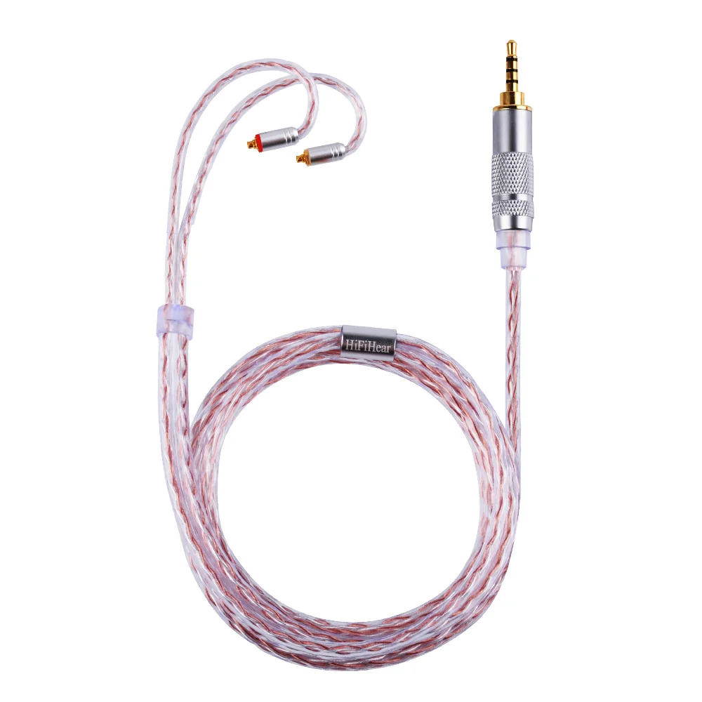 HiFiHear розовый Золотой кабель 2 5/3 5/4 4 мм сбалансированный с MMCX/2pin разъемом для LZ A5 A4