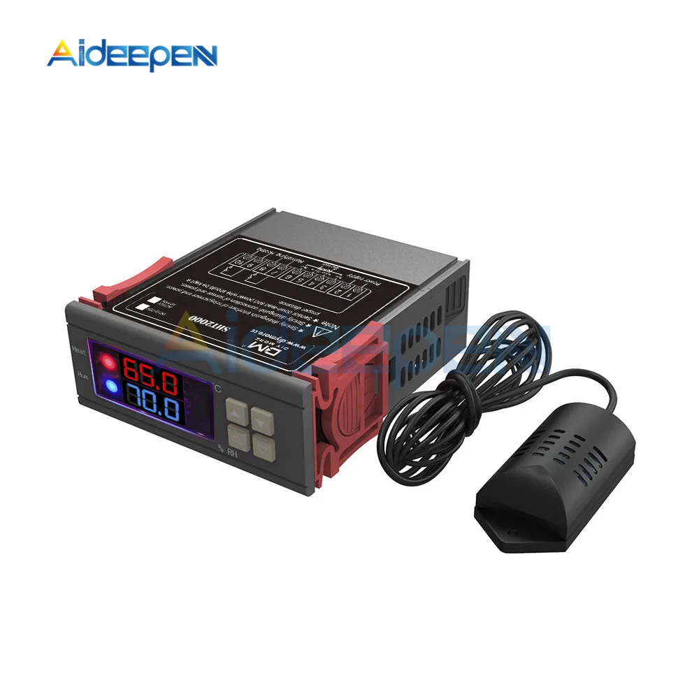 SHT2000 AC 110V 220V цифровой регулятор температуры и влажности домашний холодильник термостат гигрометр термометр