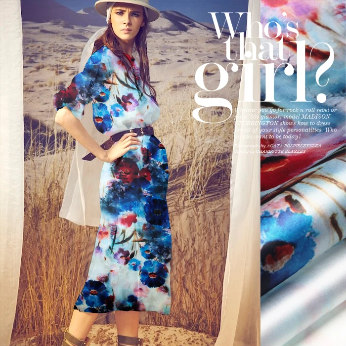 CNUM SO055 100% натуральная шелковая органза/на ощупь/цифровая ткань печатный