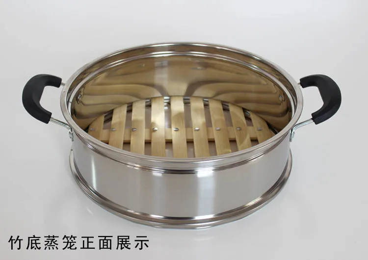 24cm 26cm 30cm 32cm 34cm 36cm Chinese food steamer basket stainless steel bamboo dumplings buns mushiki 24CM to 36CM | Дом и сад