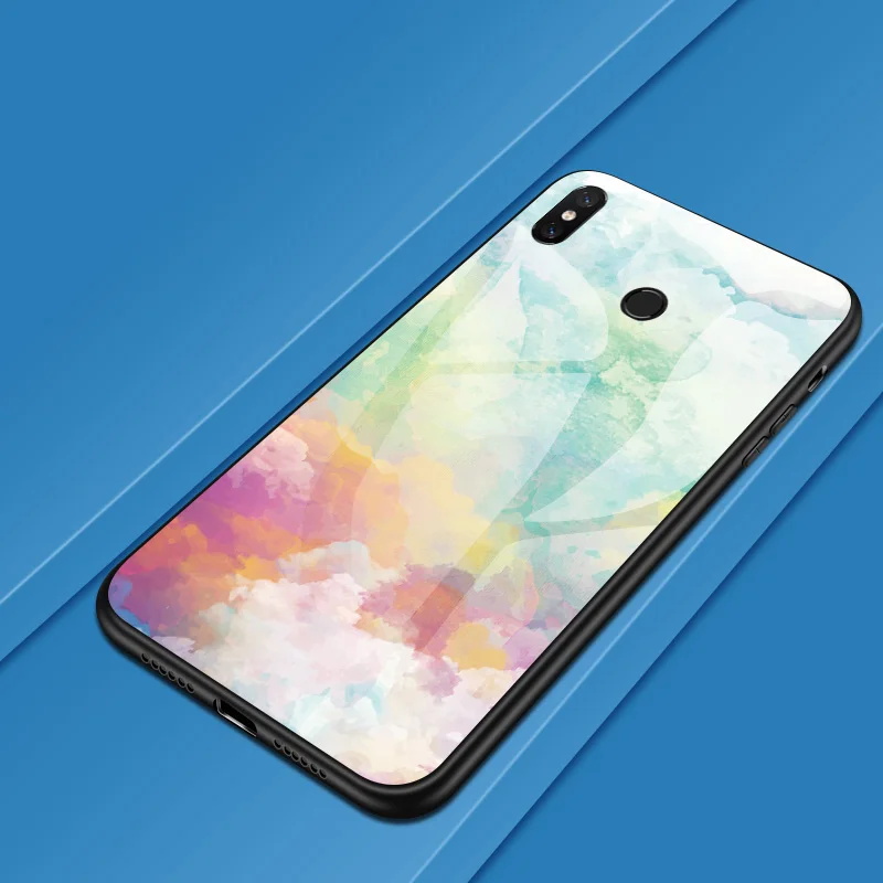 Pattern 06 Для спортивной камеры Xiao mi Red mi 7 5 плюс K20 S2 Note 4 4X5, 6, 7, 8 Pro красочные Стекло крышка чехол для телефона для Xiaomi mi 8 9 SE 9T A1 A2 Lite Coque - Цвет: Pattern 06