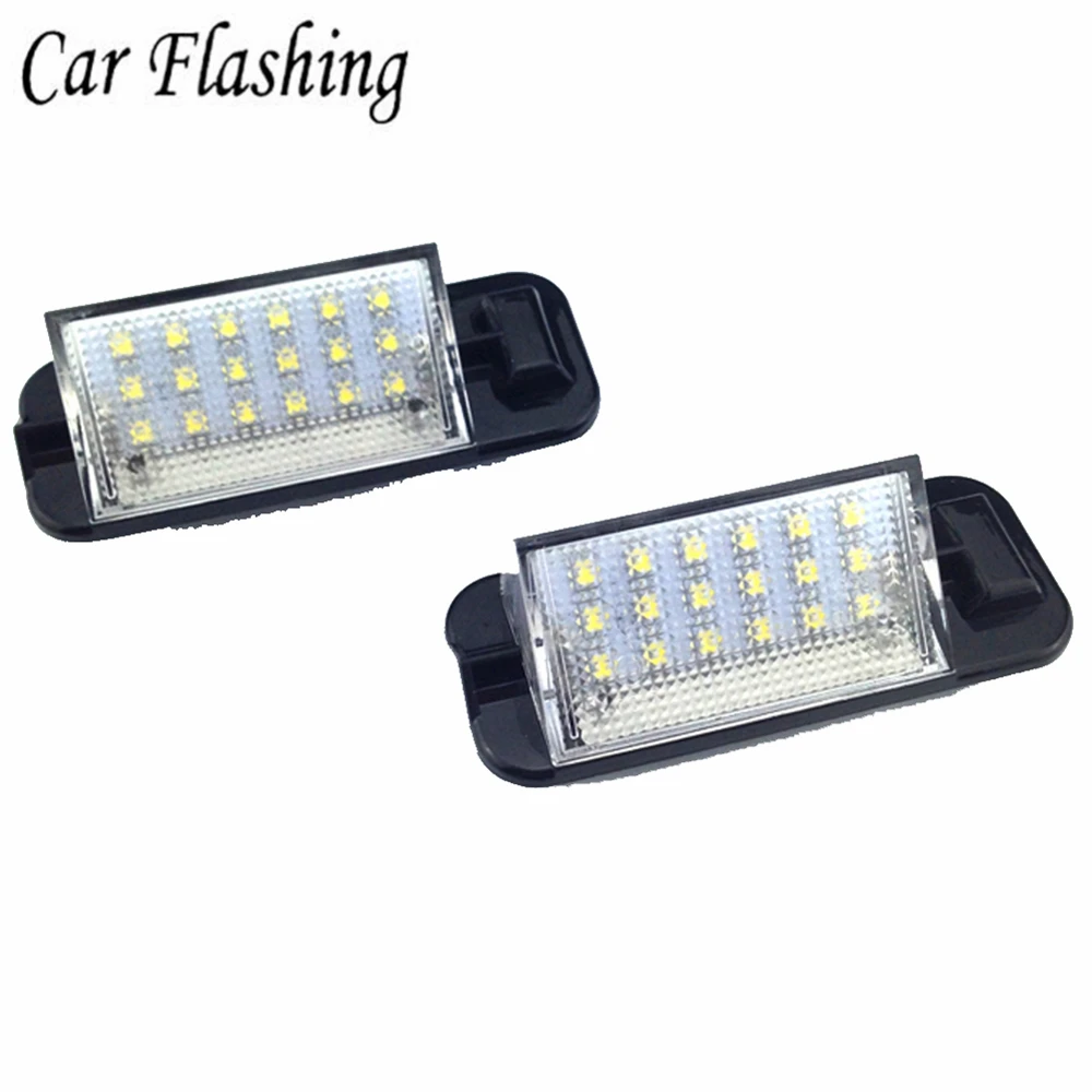 2 шт. для BMW E36 светодиодный светильник номерного знака 18SMD белый 12 В лампы 318i 318is 318ti