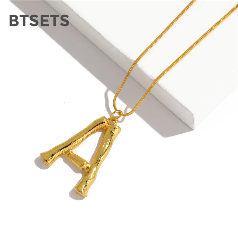 Большое ожерелье с надписью в Z модное золотое для женщин Дубай звено цепи