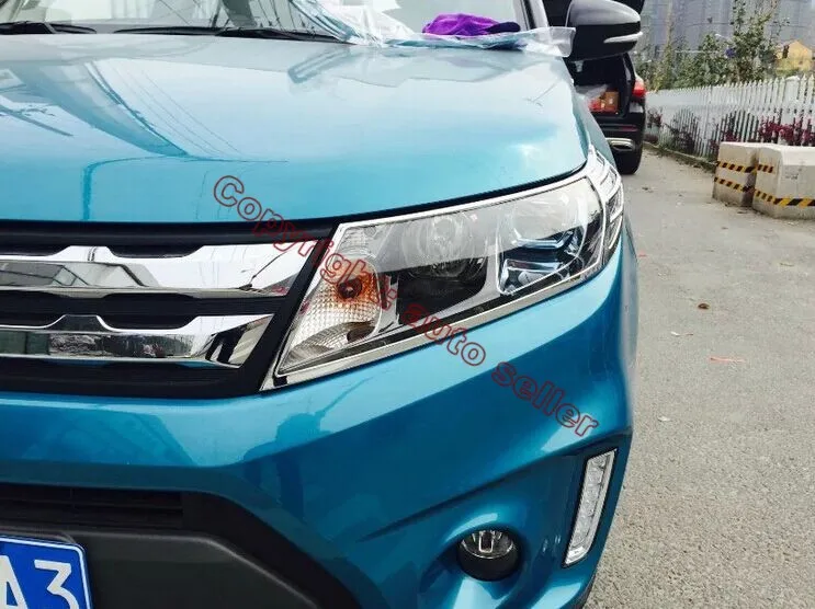Хромированная накладка на фару из АБС пластика для Suzuki VITARA 2015 2016|for suzuki|trim coverabs chrome