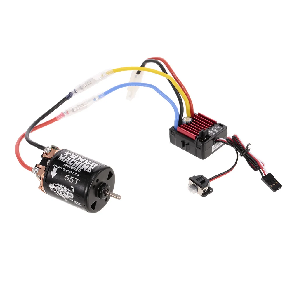 Запчасти для радиоуправляемого автомобиля WP 1060 brushed 60A ESC 2-3S 6V/3A BEC и 540 55T Motor Brushed 1/10