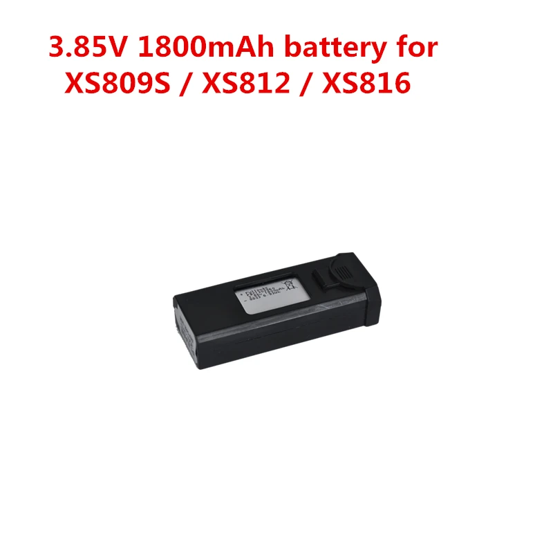 

RC Drone XS812 Battery 3.85V 1800mAh Spare Part Accessories for XS809S Quadcopter XS816 Drones with Camera Helicopter Carry Box