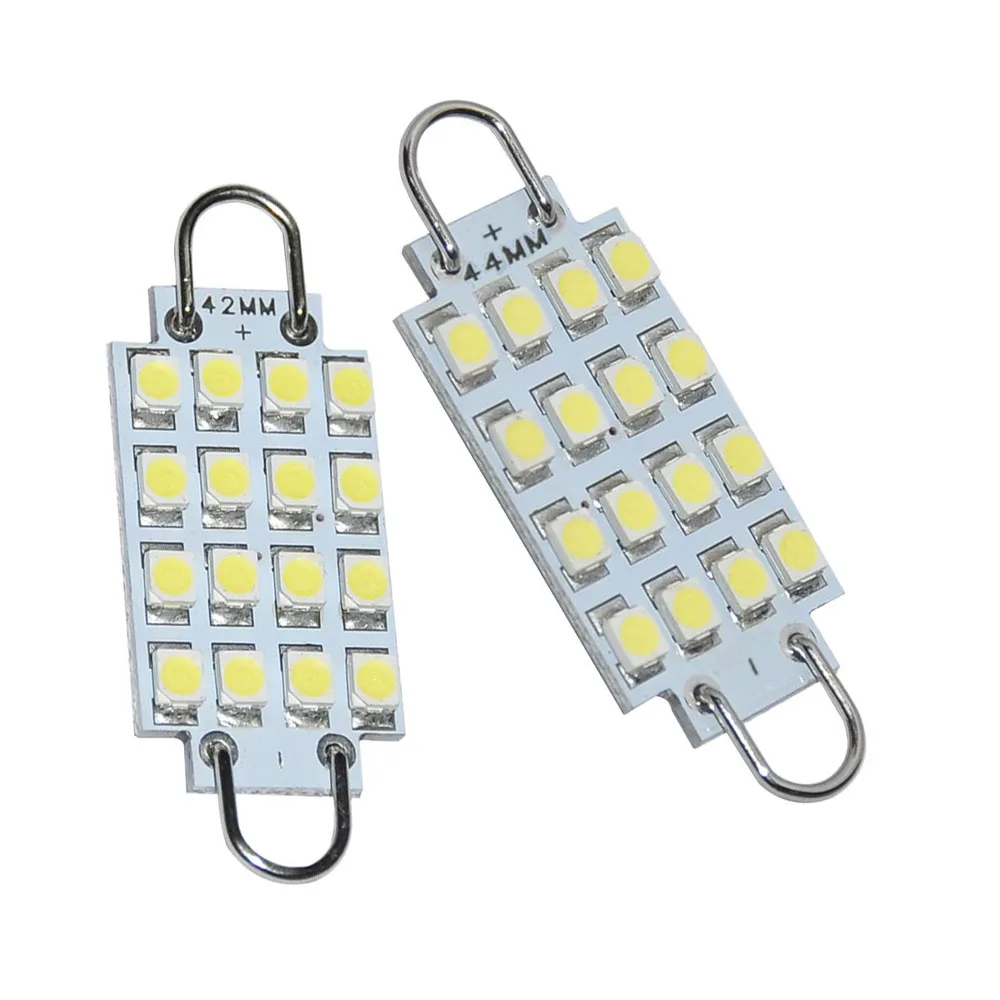 1 шт. 42 мм 44 16 3528 SMD чистый белый фестон жесткая петля 0 56 Вт Светодиодный светильник