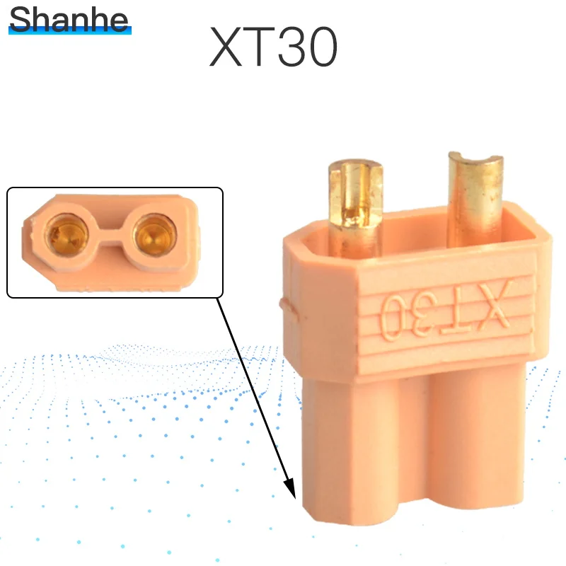 XT30 5PCS 5 шт. Женский Мужской XT30 XT60 XT90 штекер Мужской Женский Пуля разъем Вилки для RC Lipo батареи разъемы - Цвет: XT30 5PCS
