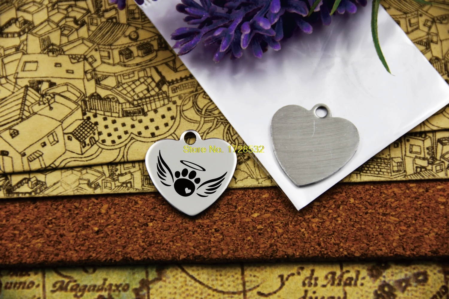 pet wings 10 шт-амулеты из нержавеющей стали pet memorial, принт лапы, потеря питомца, Радужный мост, для ожерелья/браслета/брелка DIY ювелирные изделия - Окраска металла: pet wings