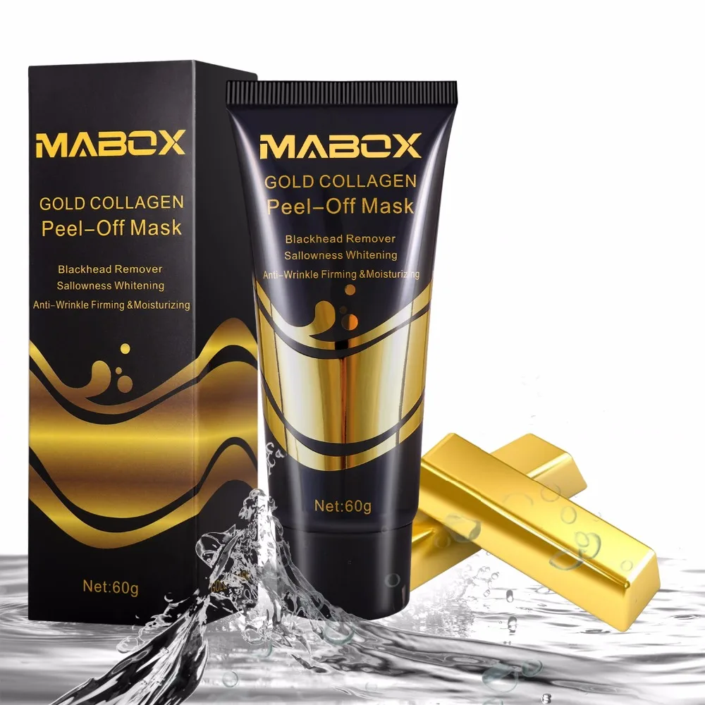 MABOX 24-каратная Золотая маска для лица против старения морщин лечения пор акне
