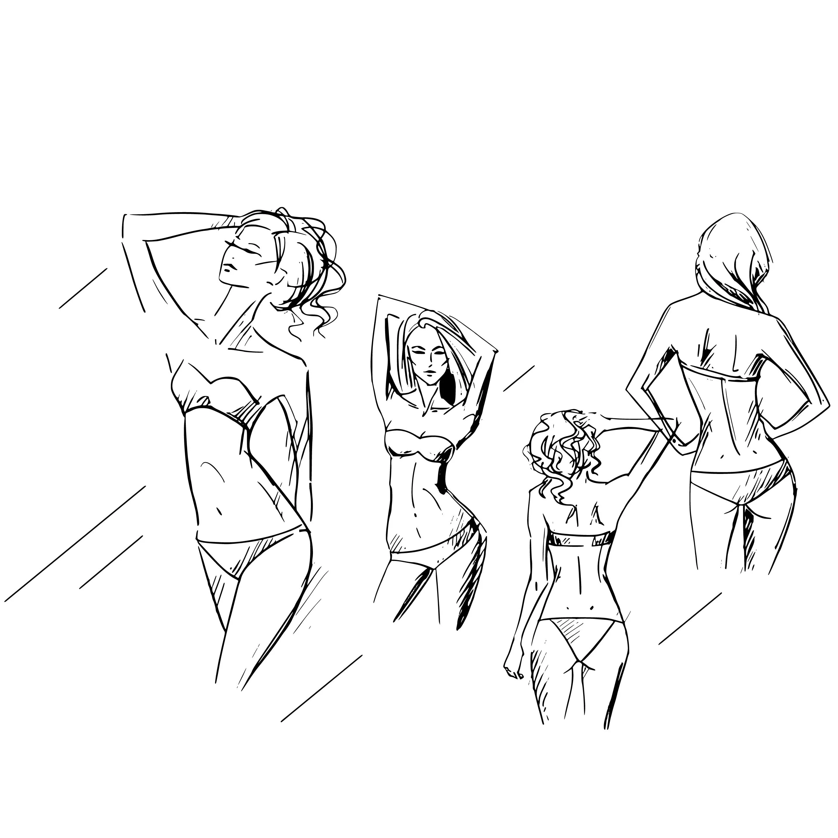 

AZSG Bikini beauty Clear Stamps For Scrapbooking DIY Clip Art /Card Making Decoration Stamps Crafts