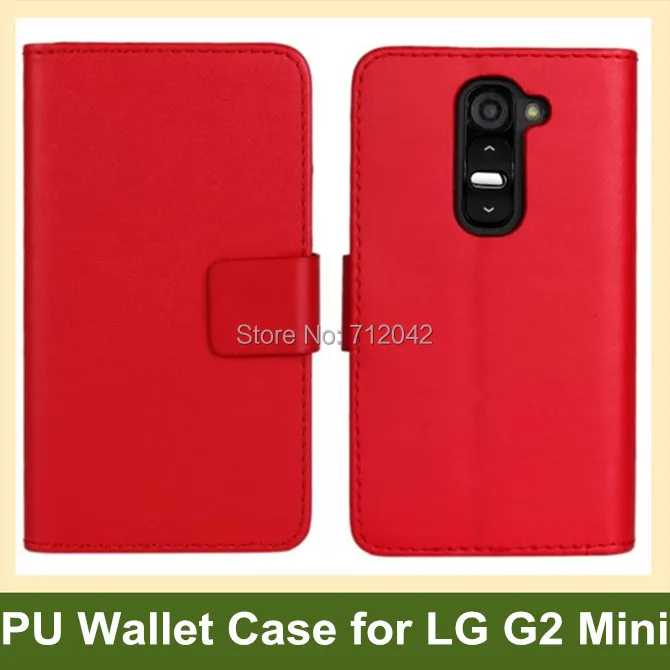 For LG G2 Mini Case PU Leather Folding Wallet Flip Cover for D620 with Stand Function Free Ship | Мобильные телефоны и