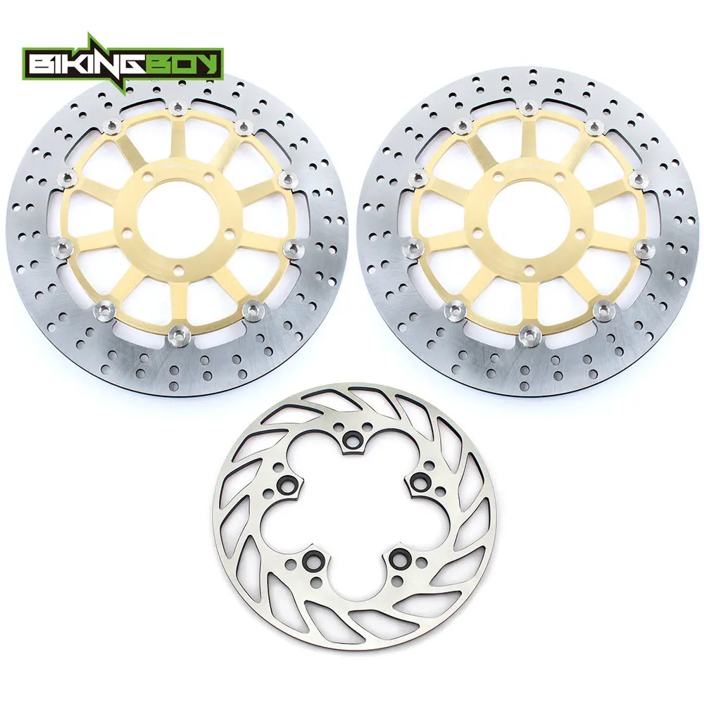 

BIKINGBOY Front Rear Brake Discs Rotors Disks For Triumph T595 T955 Daytona 01 02 03 04 05 06 T509 Speed Triple 2002 2003 2004