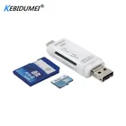 Кардридер Kebidumei USB 3,0, micro sd адаптер, смарт-карта micro sd, кардридер для чтения карт памяти, картридер для камеры, телефона, ПК