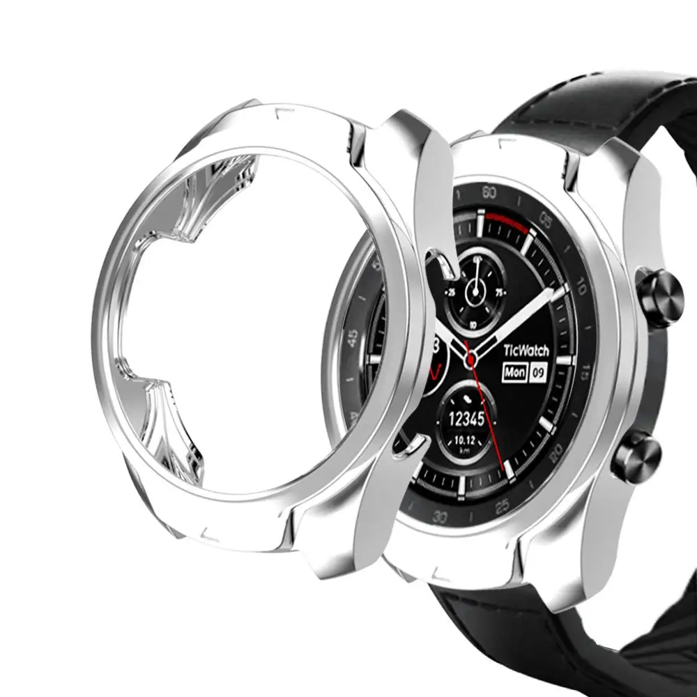 Устойчивый к царапинам мягкий, из ТПУ, защитный чехол для часов TicWatch Pro Чехол высокопрочный защитный бампер оболочка Smartwatch аксессуары