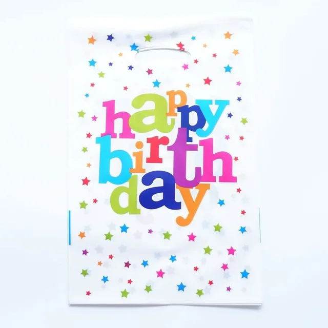 Happy Birthday 10 шт. цветные подарочные сумочки Русалочка, вечерние сумочки Русалочка, подарки для детей на день рождения, подарочная сумочка Русалочка, коробки для конфет - Цвет: Happy Birthday
