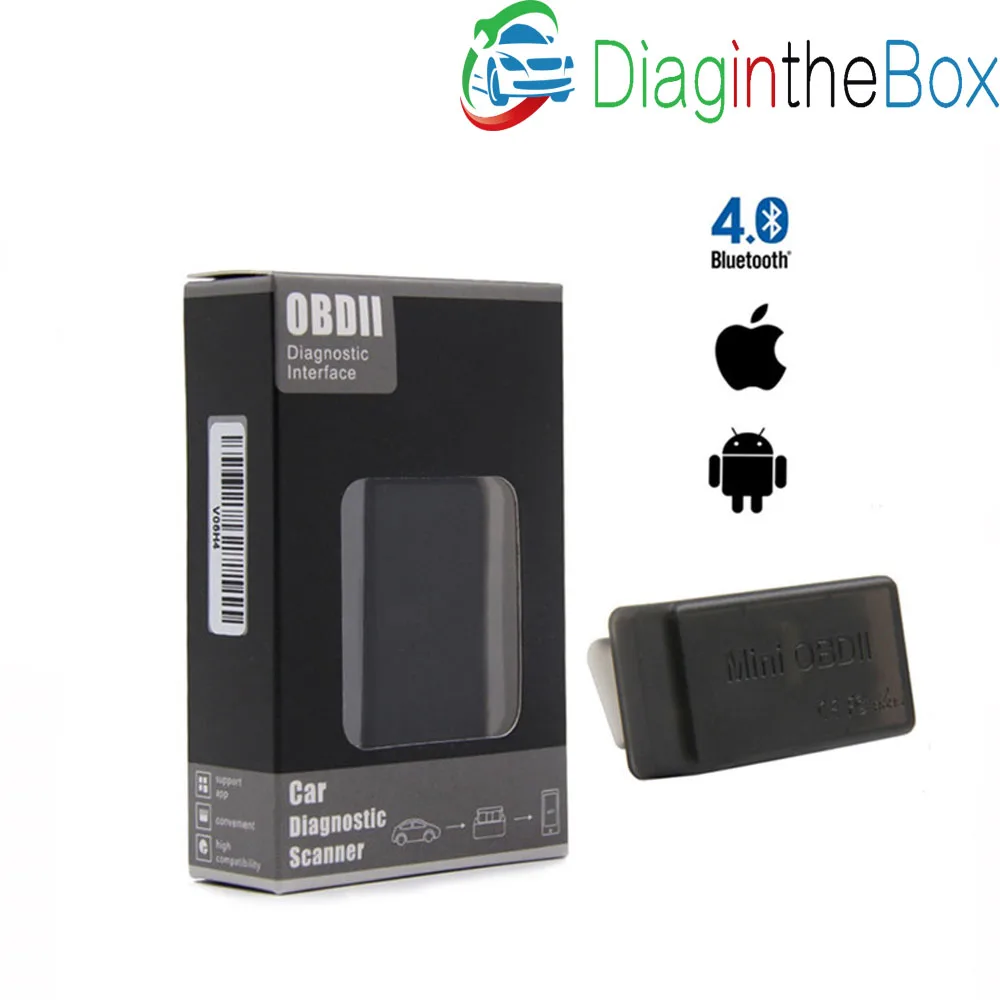 2017 Новый ODBII кодовый ридер Super Mini ELM327 V1.5 Bluetooth 4 0 с чипом 25k80 ODB2 диагностический