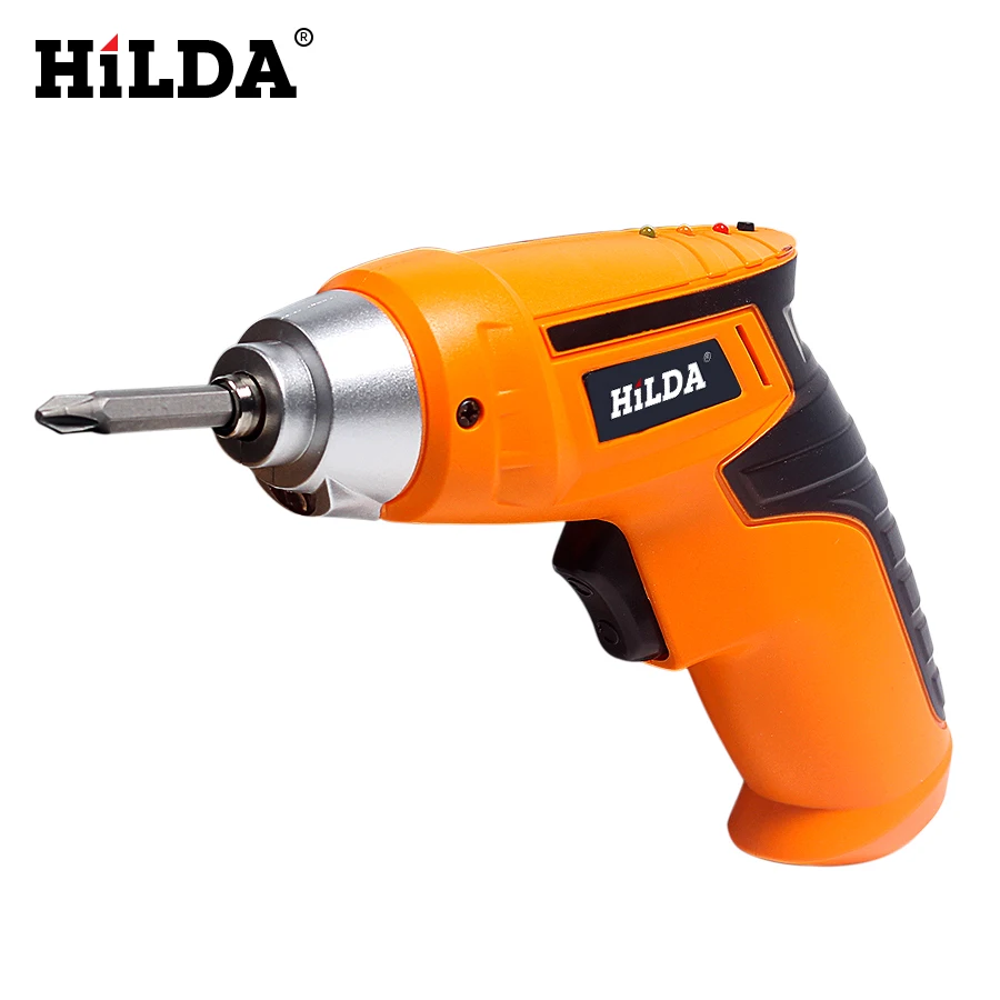 Беспроводная электрическая отвертка HILDA GCD3.6DKB 4 в бытовая перезаряжаемая с 45