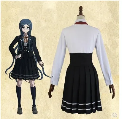 Новинка Аниме Danganronpa V3 Shirogane Tsumugi оригинальное издание JK униформа косплей костюм Женский Хэллоуин запасы парик волосы