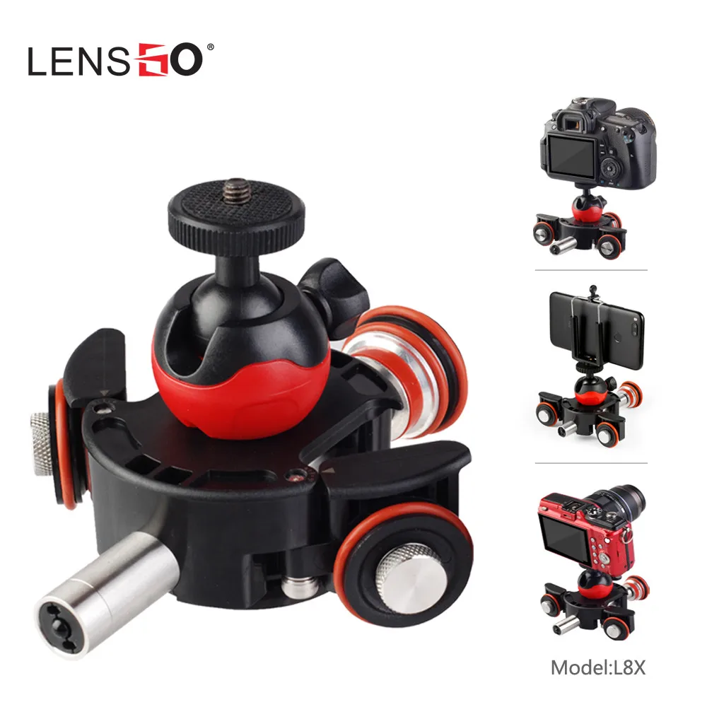 

LENSGO Camera Video Track dolly Motorized Electric Slider Motor Dolly Truck for Nikon Canon DSLR camera DV Movie Vlogging Gear