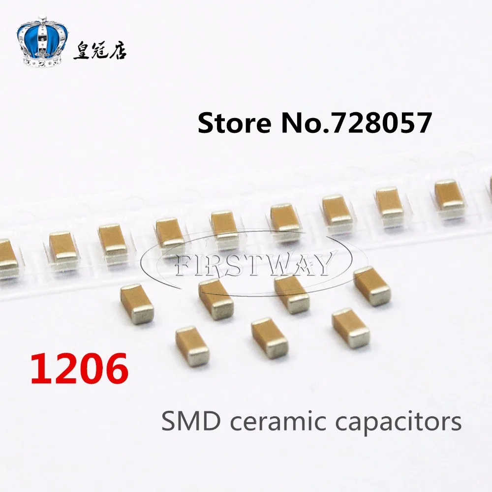 1206 22PF 220J 50V 5% 100 шт./лот Бесплатная доставка SMD керамические конденсаторы|capacitor