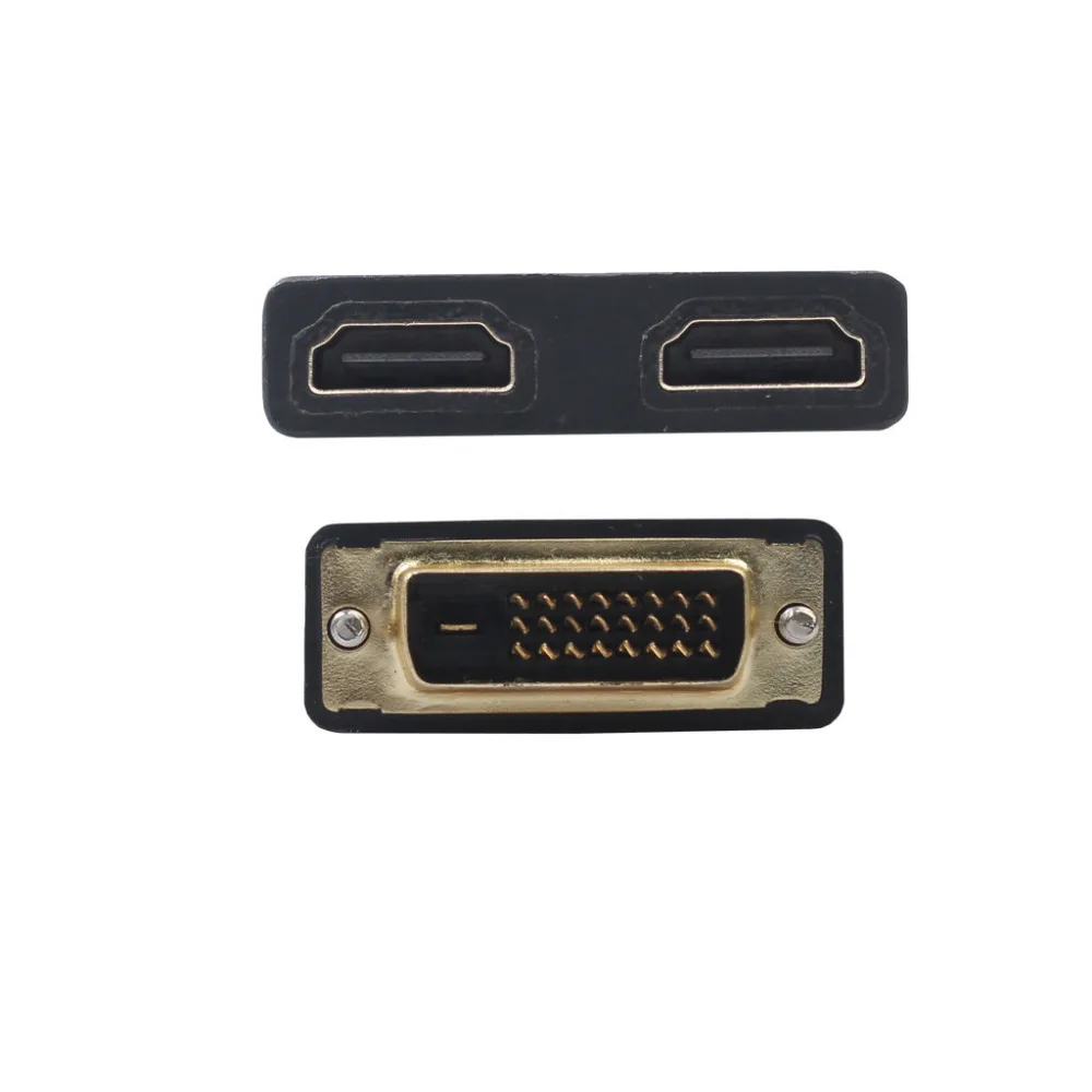 DVI D 24 + 1 Папа мама 2 HDMI Кабель адаптер двунаправленный конвертер D.11|Компьютерные