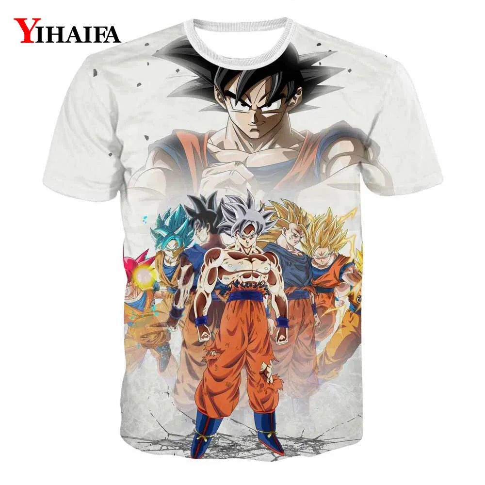 Новая мужская 3D футболка Dragon Ball Z Ultra Instinct Goku Super Saiyan с принтом "Вегета", летняя мужская футболка
