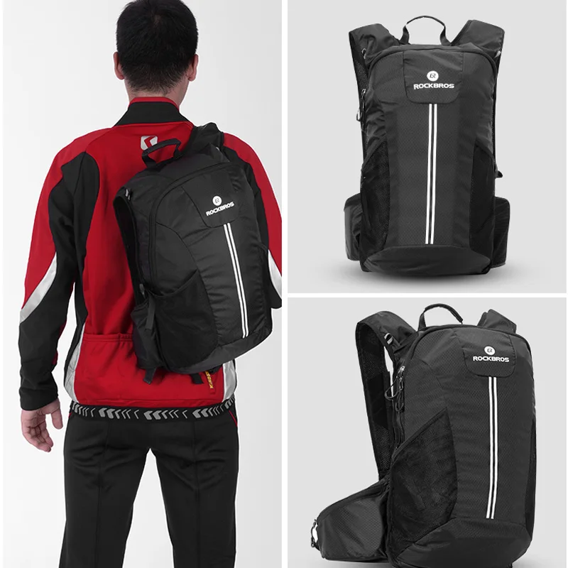 Black Climbing Bags ROCKBROS тактический рюкзак велосипедный непромокаемый спортивные сумки Кемпинг на открытом воздухе путешествия Туризм альпинистские сумки дышащие высокой емкости - Цвет: Black Climbing Bags