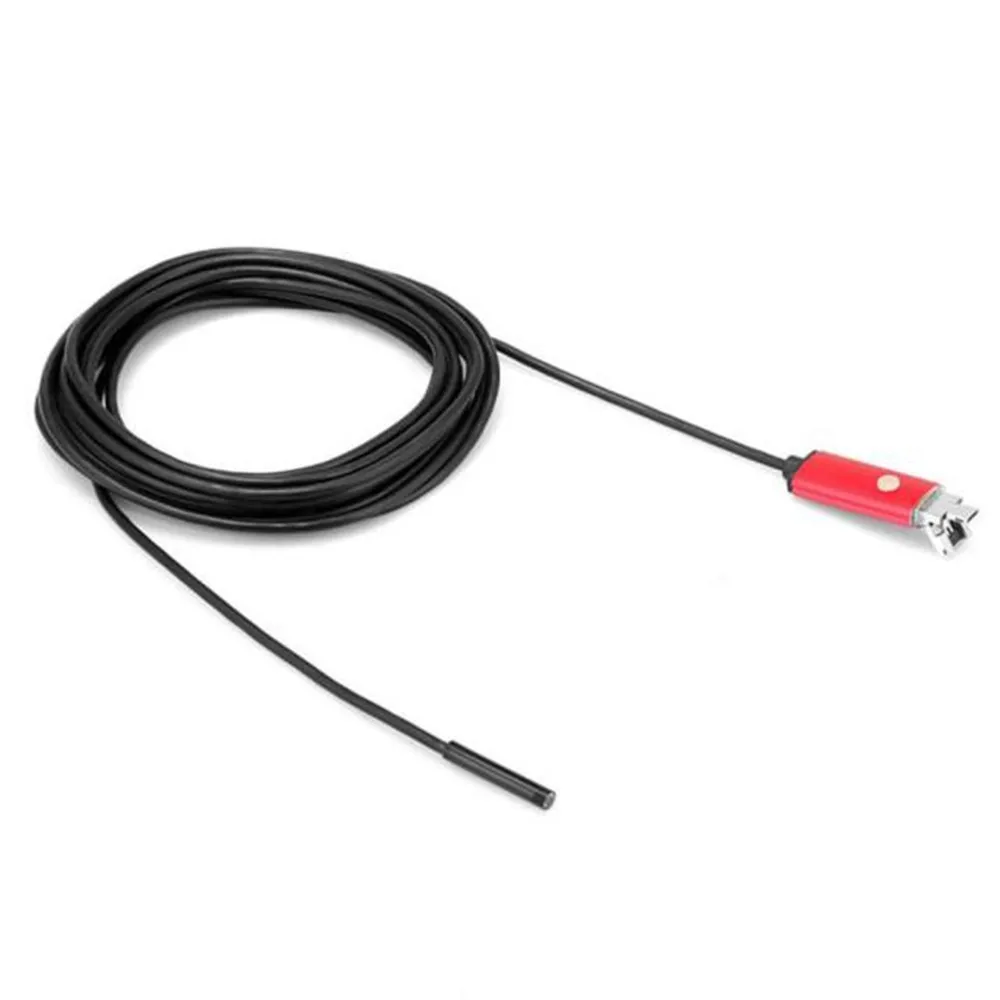 2 в 1 Android USB эндоскоп осмотр 7 мм камера 6 LED HD IP67 водонепроницаемая Прямая поставка |