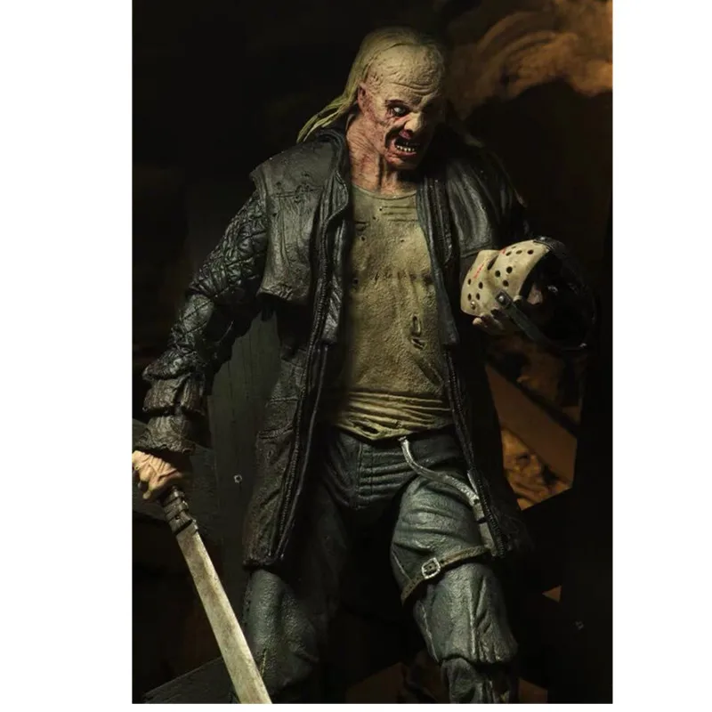 

18cm NECA Friday Figure JASON VOORHEES 2009 Deluxe Edition JASON PVC Action Figure Collectible Model Toys